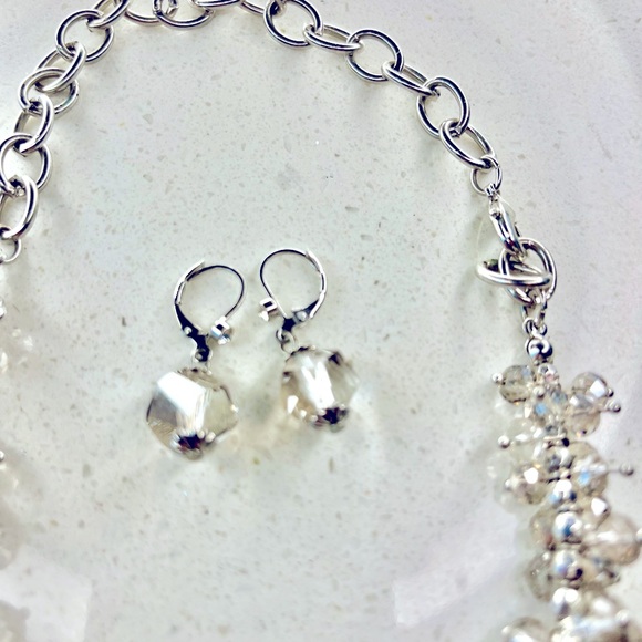 🆕 10” Choker Necklace with matching earrings - Picture 2 of 9